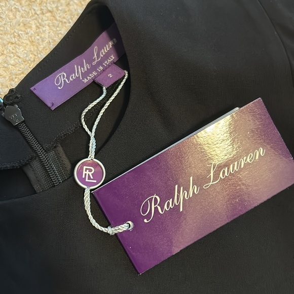 Ralph Lauren Purple Label Long-Sleeve Cocktail Dress - Picture 8 of 9